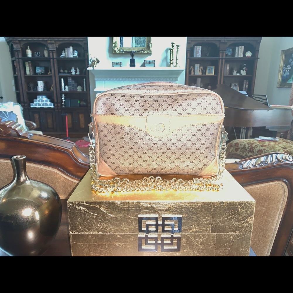 Vintage Large Microguccisima crossbody camera bag - Picture 2 of 9